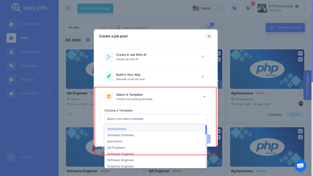 Hoe maak ik een nieuwe vacature aan in easy.jobs? 4 How to Create A New Job Post in easy.jobs?