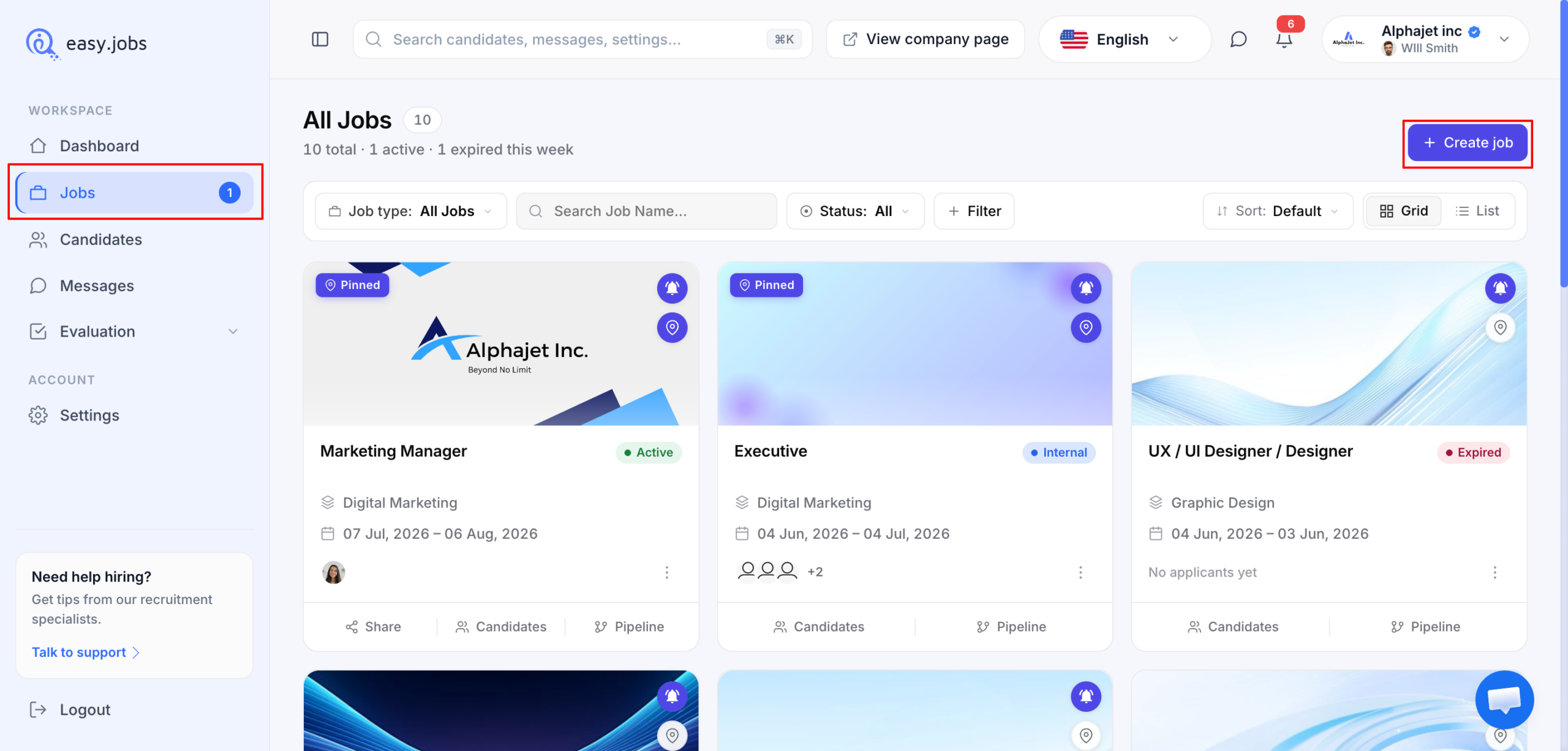 How to Create A New Job Post in easy.jobs? 2 New Job Post