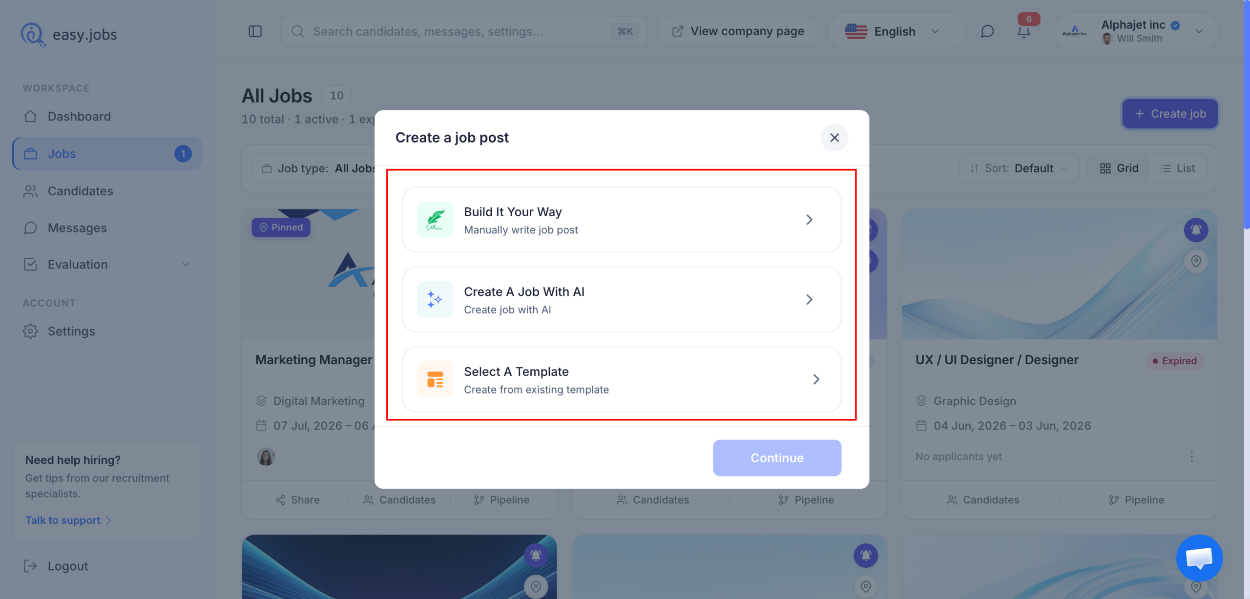 How to Create A New Job Post in easy.jobs? 3 New Job Post