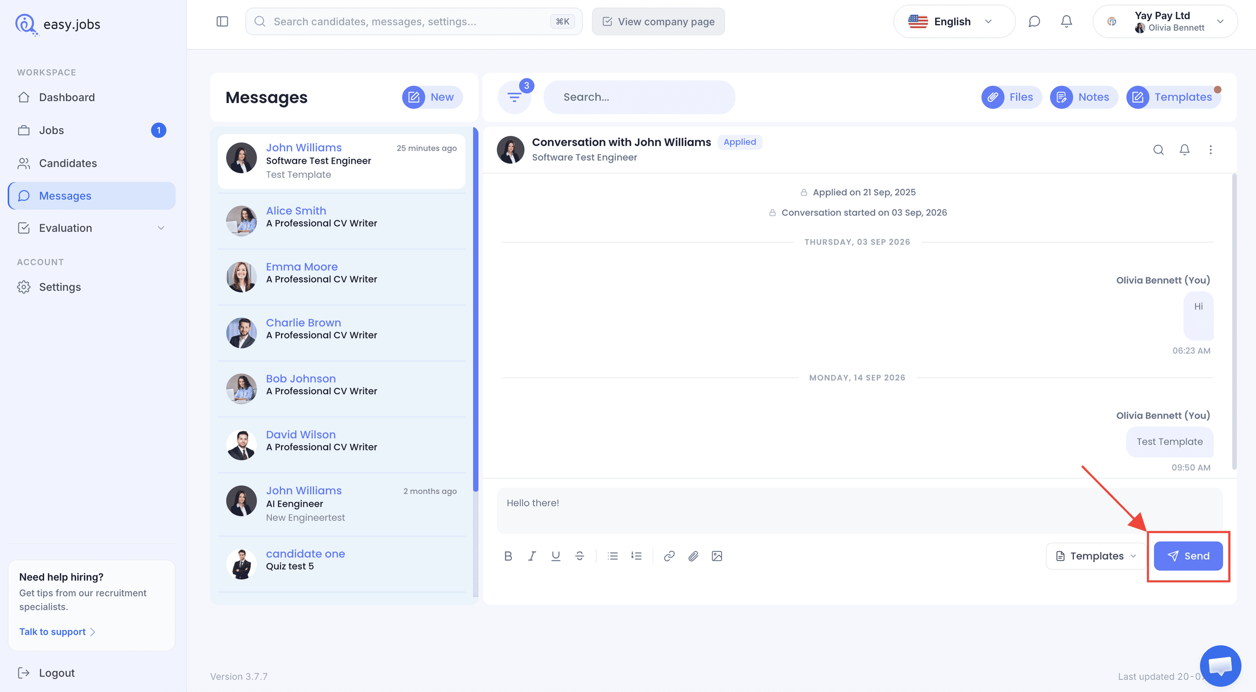How Do I Communicate With Employers in easy.jobs? 2 How Do I Communicate With Employers in easy.jobs?