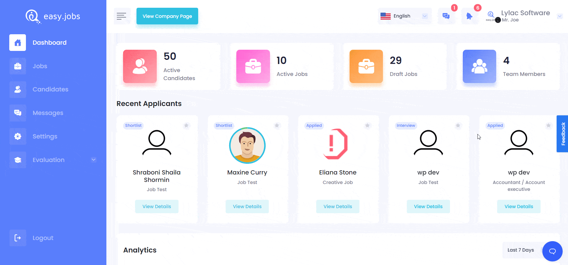 periksa semua notifikasi Anda di easy.jobs