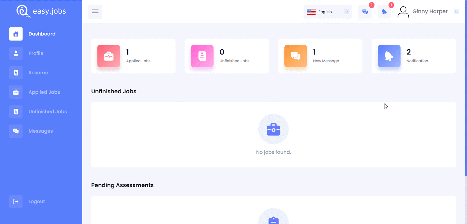 Check Messages in easy.jobs