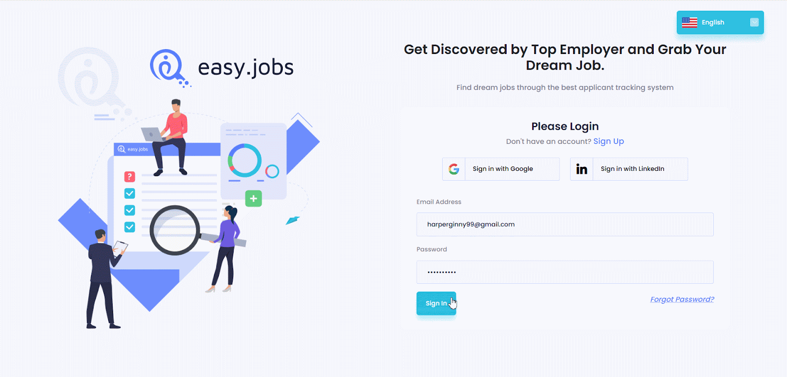 Check Messages in easy.jobs
