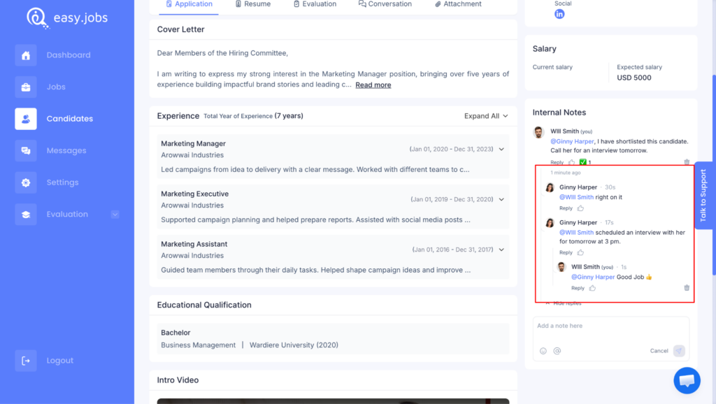 How to Add Notes to Candidates? 4 How to Add Notes to Candidates?