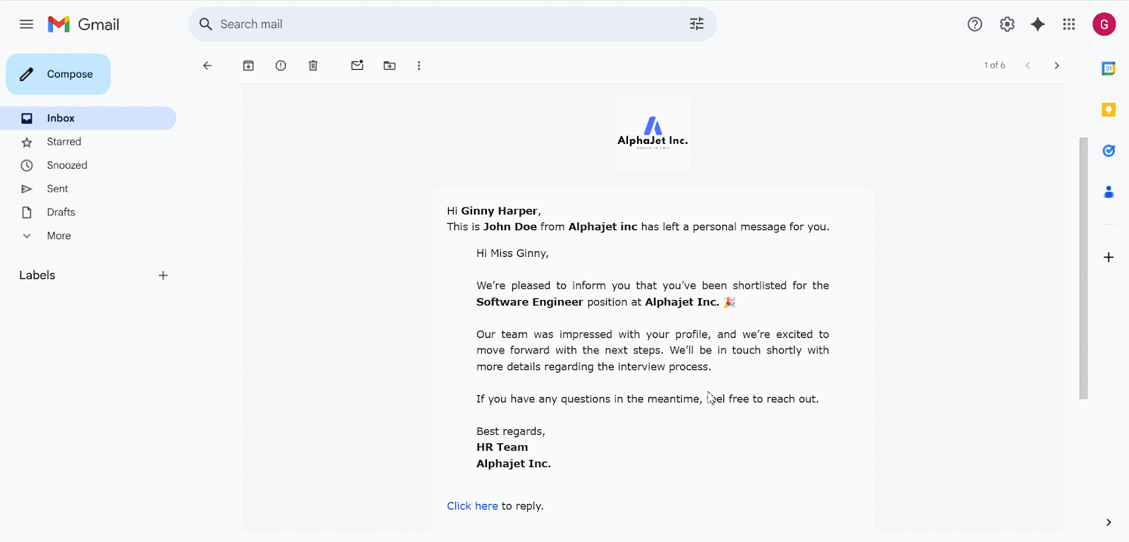 Check Messages in easy.jobs