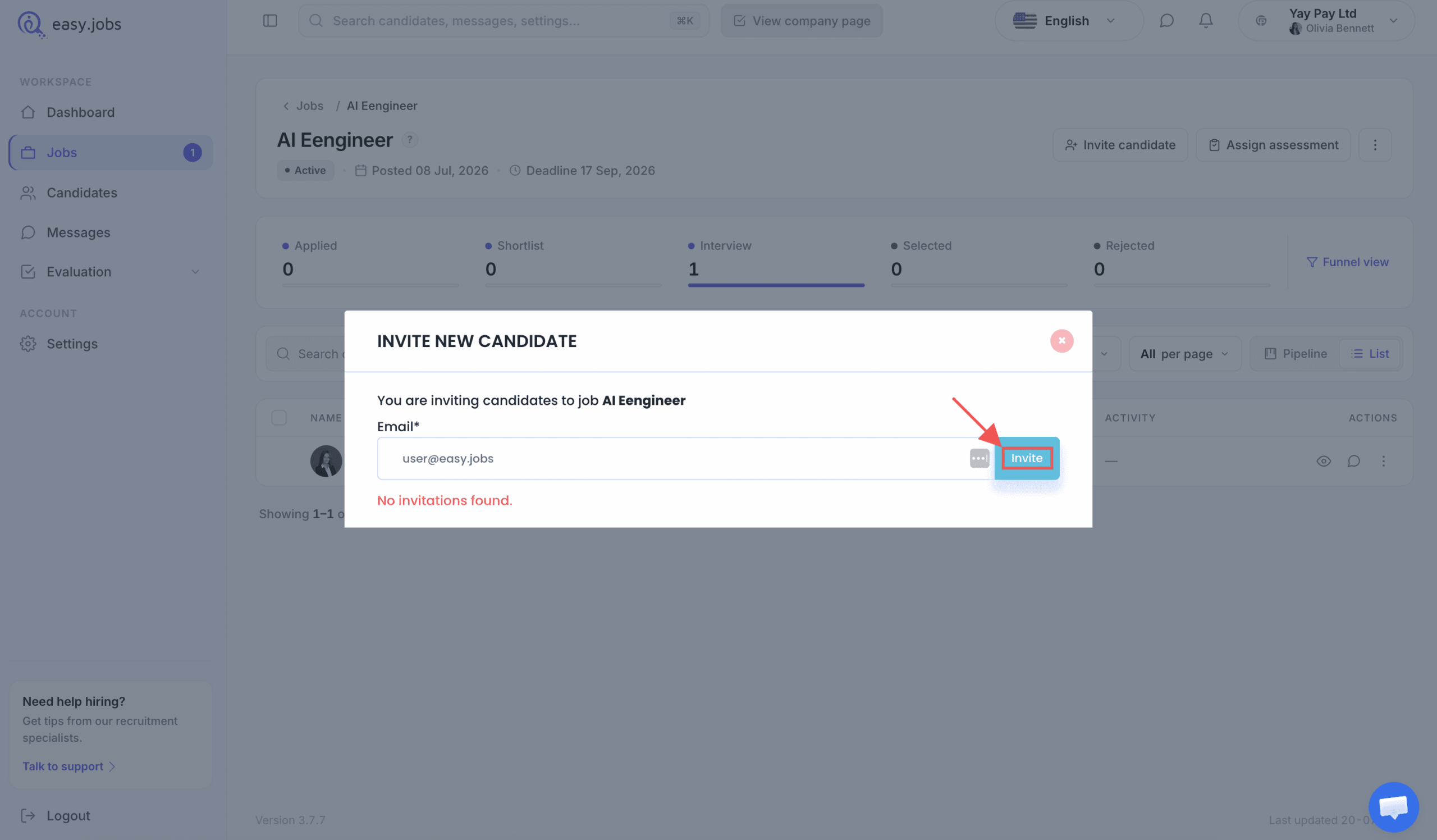 Como adicionar candidatos manualmente no easy.jobs? 3 add candidates manually