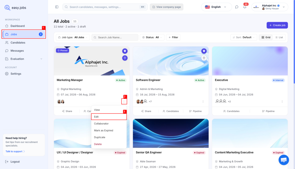 Wie kann man die Vorteile eines Unternehmens in einer Stellenanzeige auf easy.jobs darstellen? 1 How To Show Company Benefits In A Job Post In easy.jobs?
