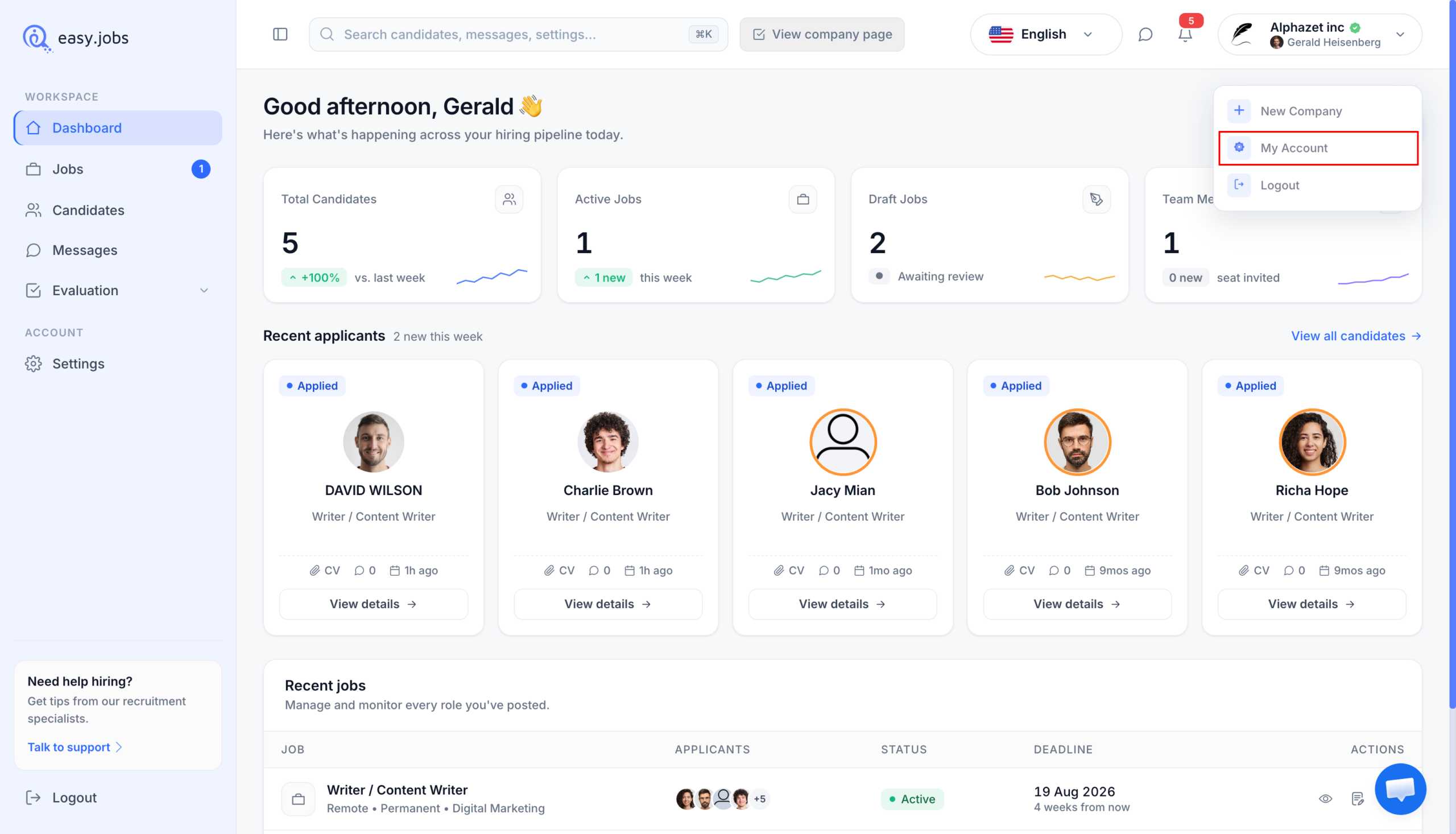 Bagaimana Cara Memeriksa Detail Tagihan di easy.jobs? 1 Billing Details