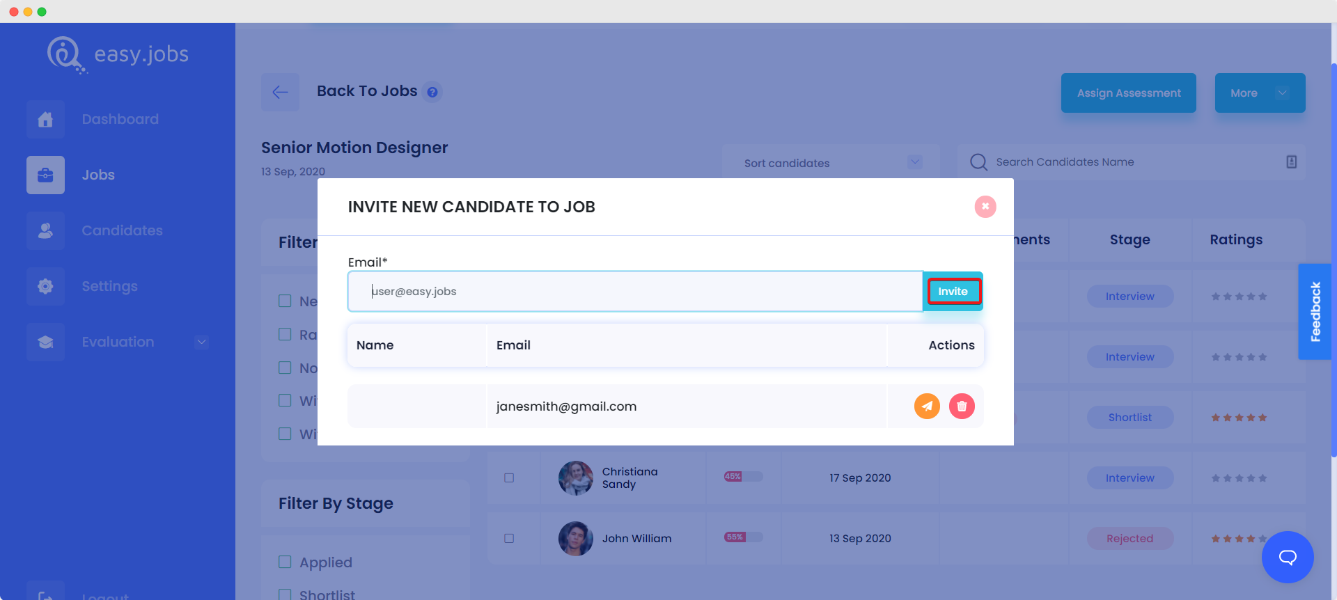 add candidates manually