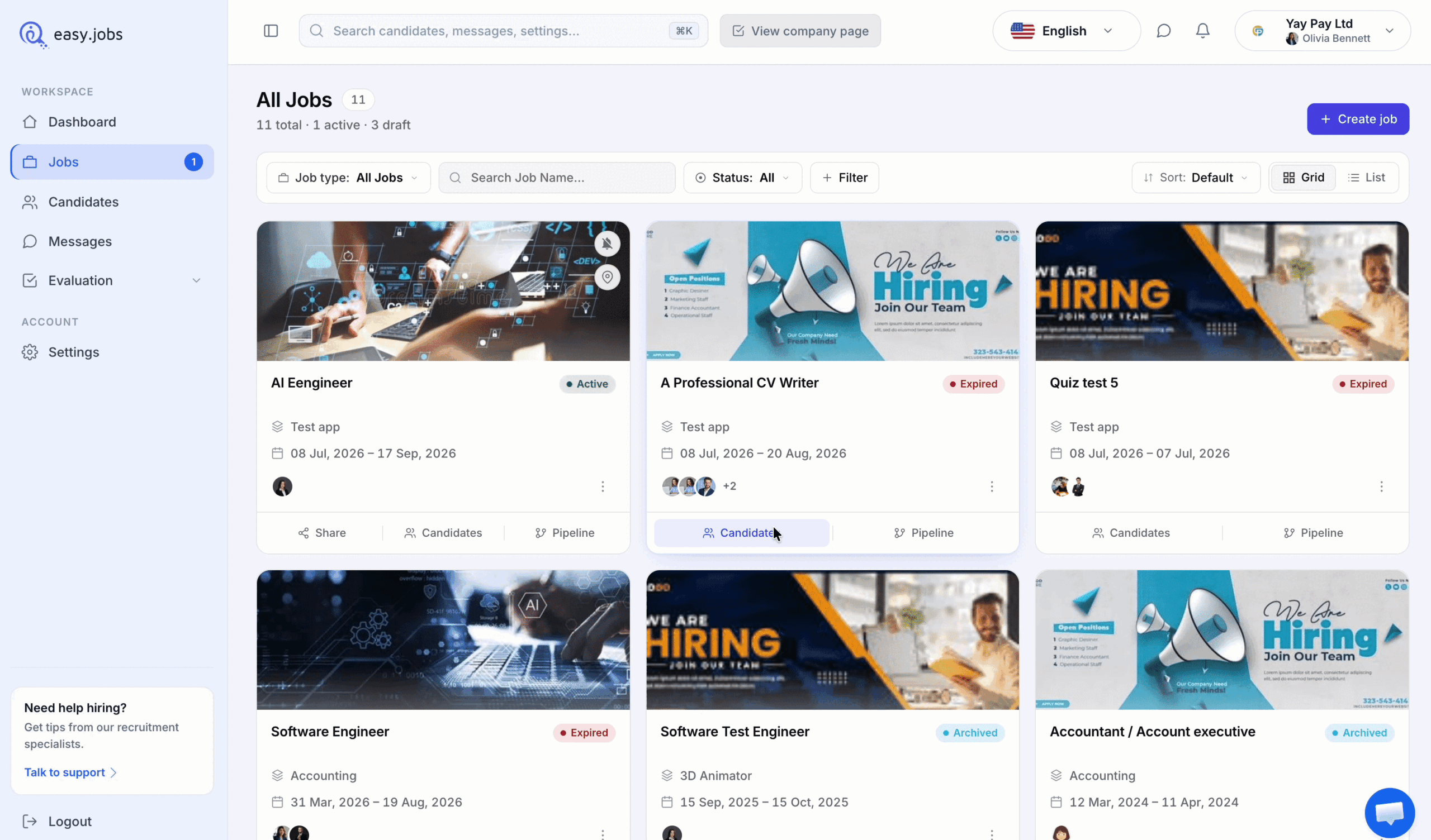 How To Assign Candidates For Assessment In easy.jobs 2 How To Assign Candidates For Assessment In easy.jobs