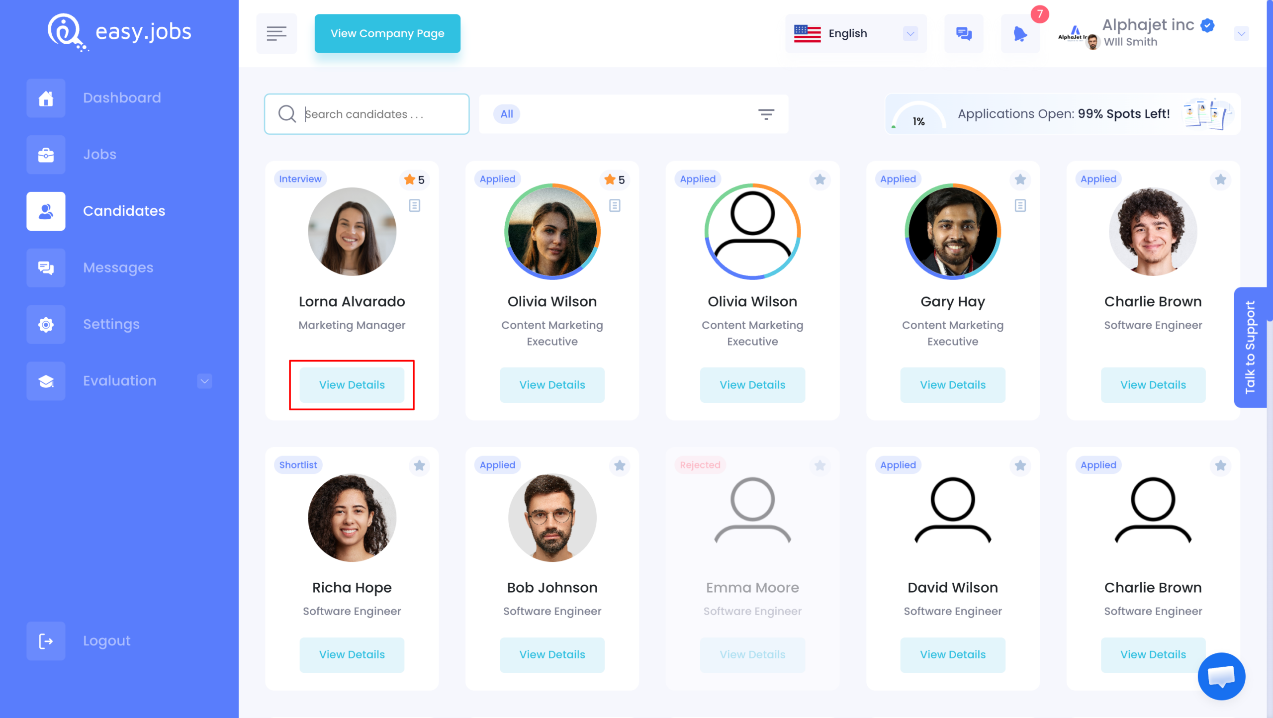 How To Upload Documents For A Candidate In easy.jobs? 1 upload document