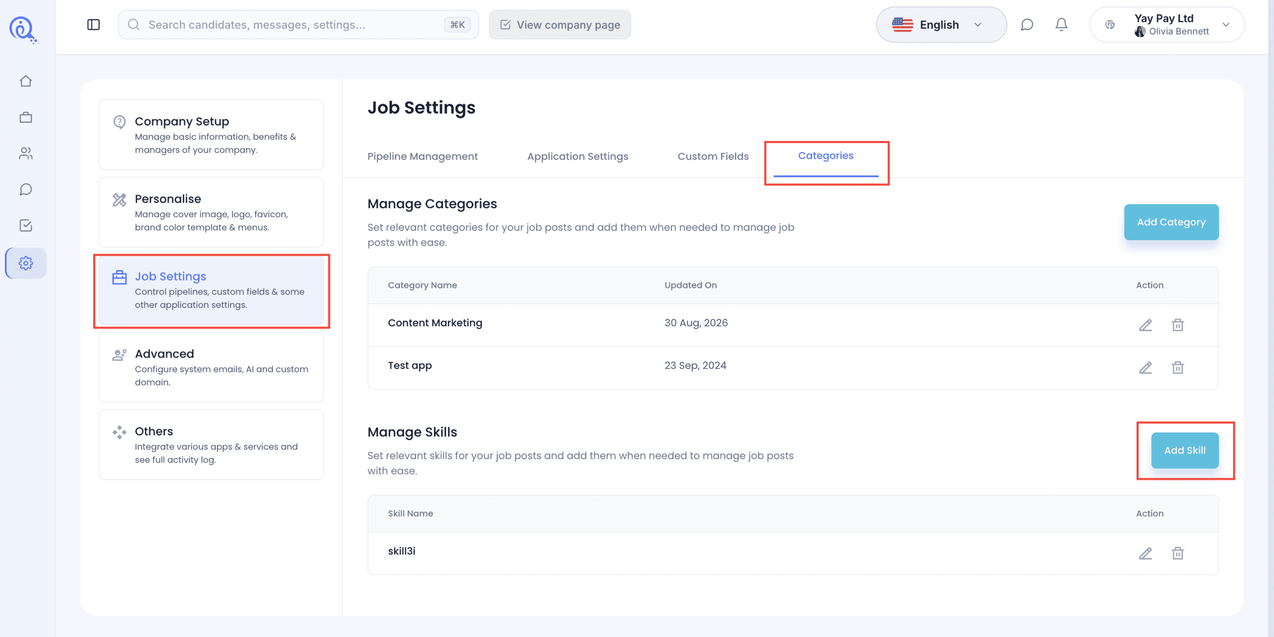 Cara Membuat dan Mengelola Kategori Pekerjaan dan Keterampilan Kustom di easy.jobs 4 Custom Job Categories