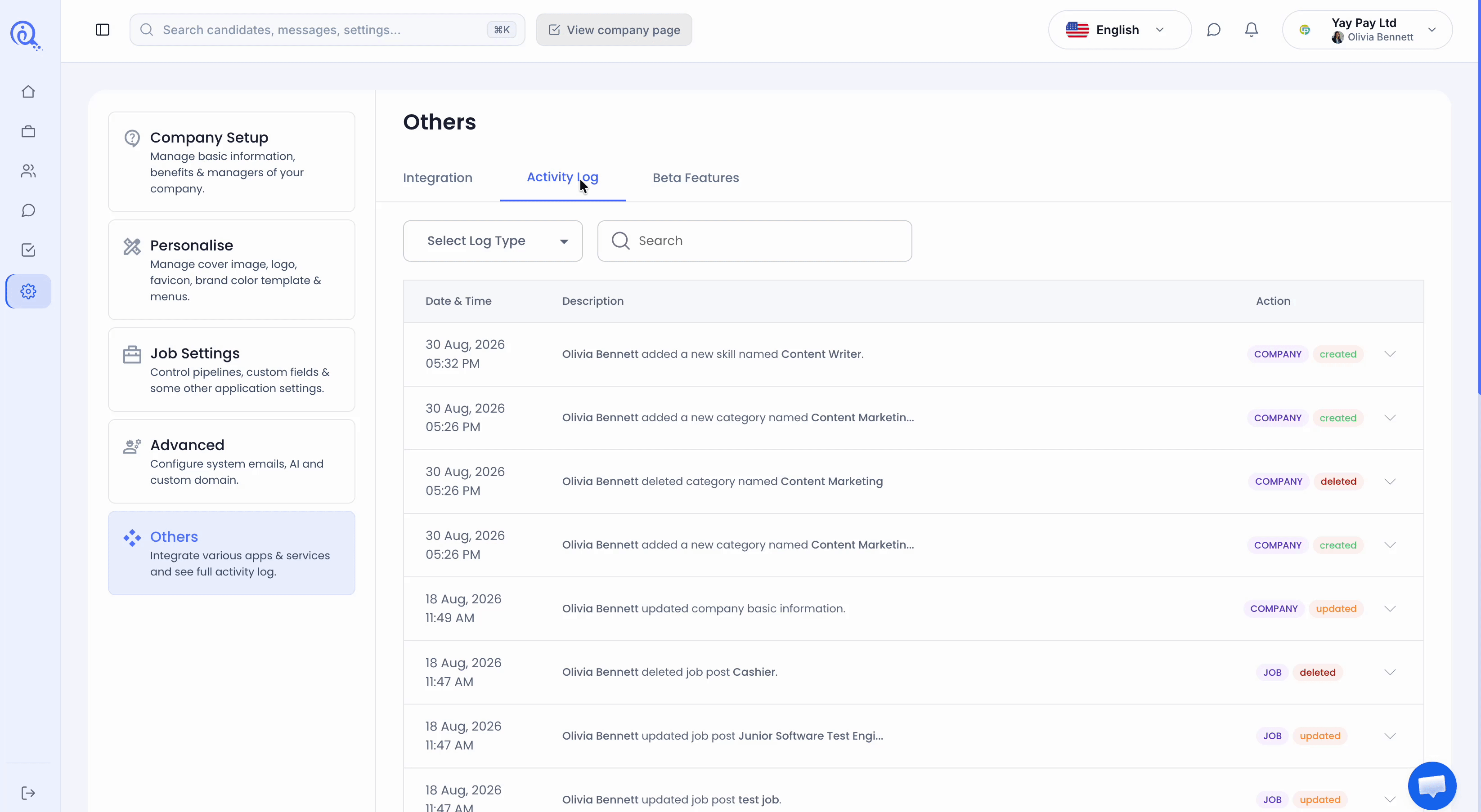 Hoe kan ik snel mijn activiteitenlogboek op easy.jobs bekijken? 2 How to Quickly Check Activity Log in easy.jobs?