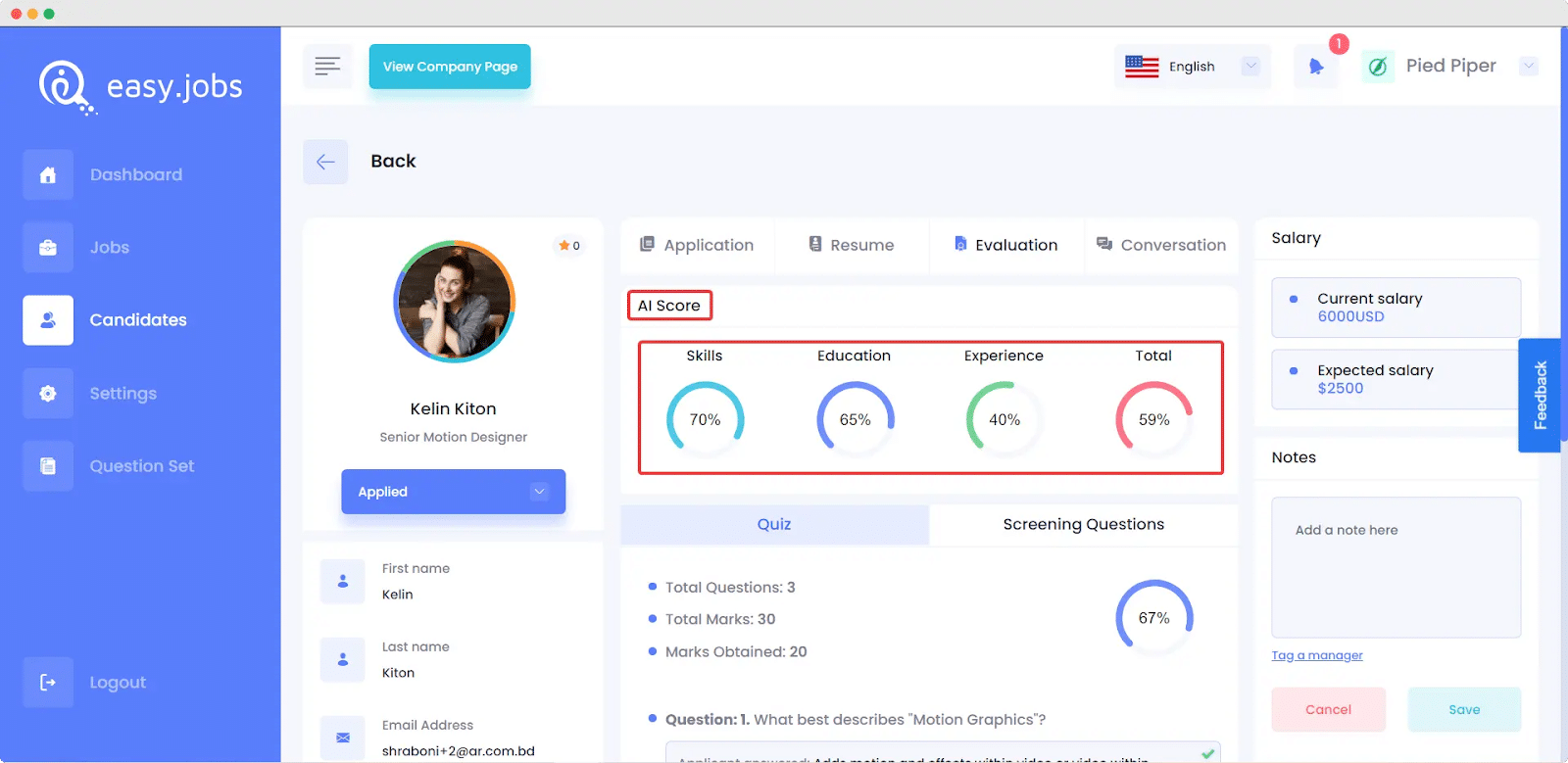 Rekrutmen Jarak Jauh easy.jobs