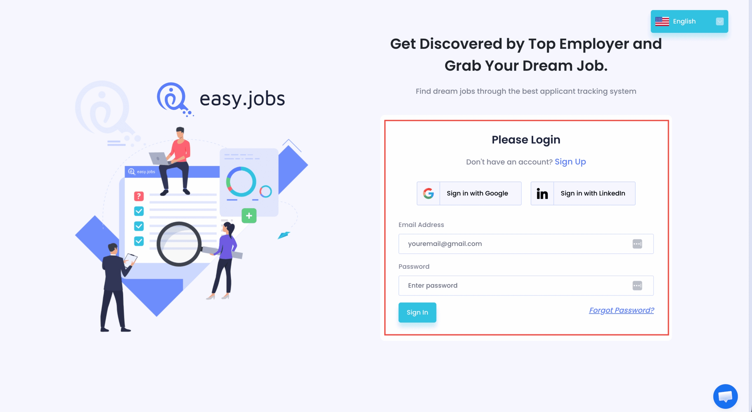 ¿Cómo previsualizar el panel de análisis desde el panel de easy.jobs? 1 Preview Analytics Dashboard From easy.jobs