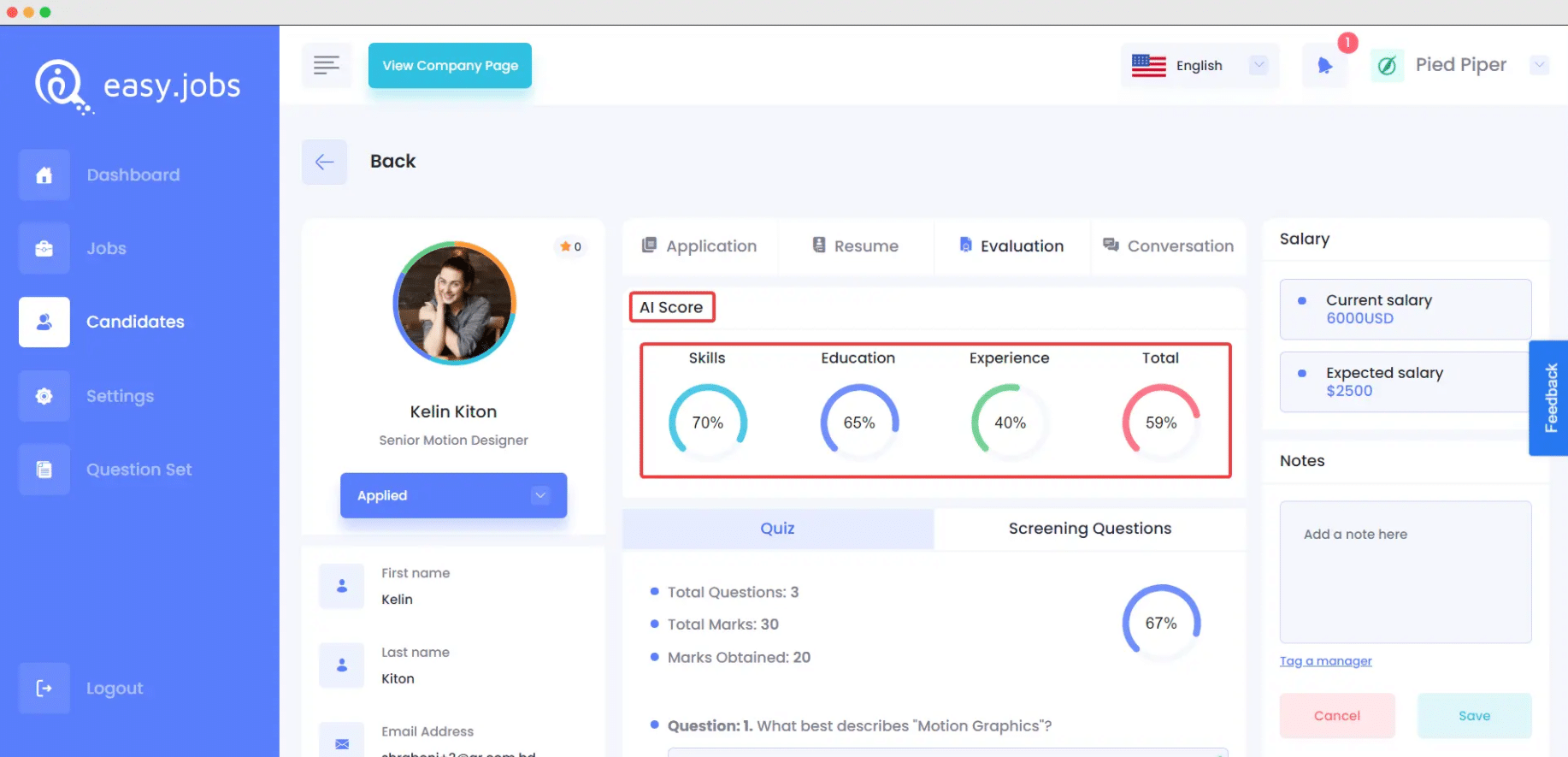 proper recruitment tools