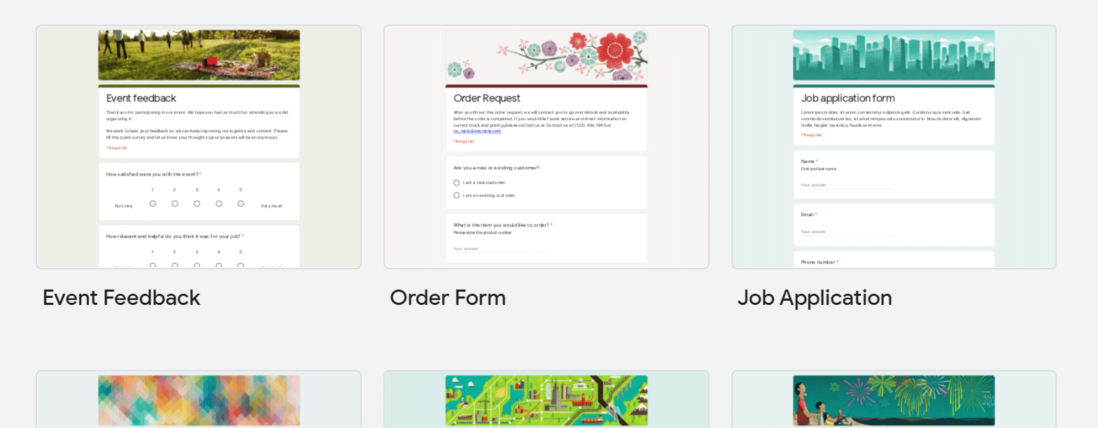 google forms