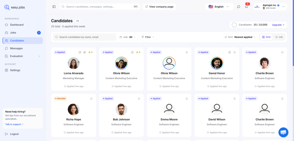 How to Check Candidates Status from easy.jobs Dashboard? 1 How to Check Candidates Status from easy.jobs Dashboard?