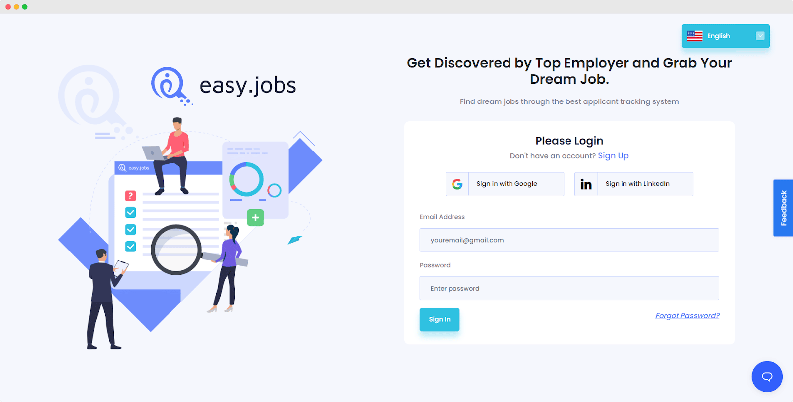 Preview Analytics Dashboard From easy.jobs