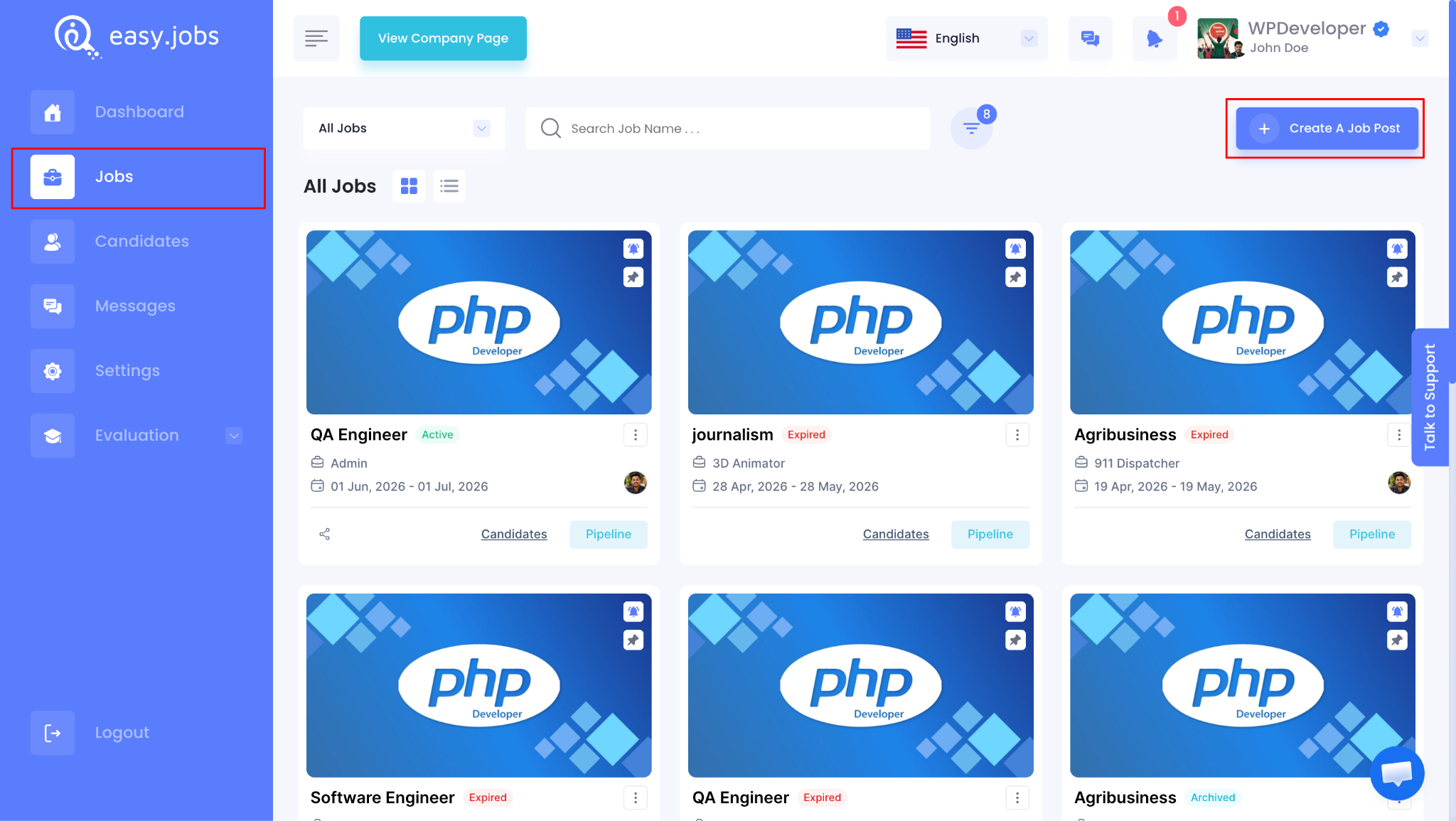 How to Create A New Job Post with AI In easy.jobs? 2 Job Post With AI
