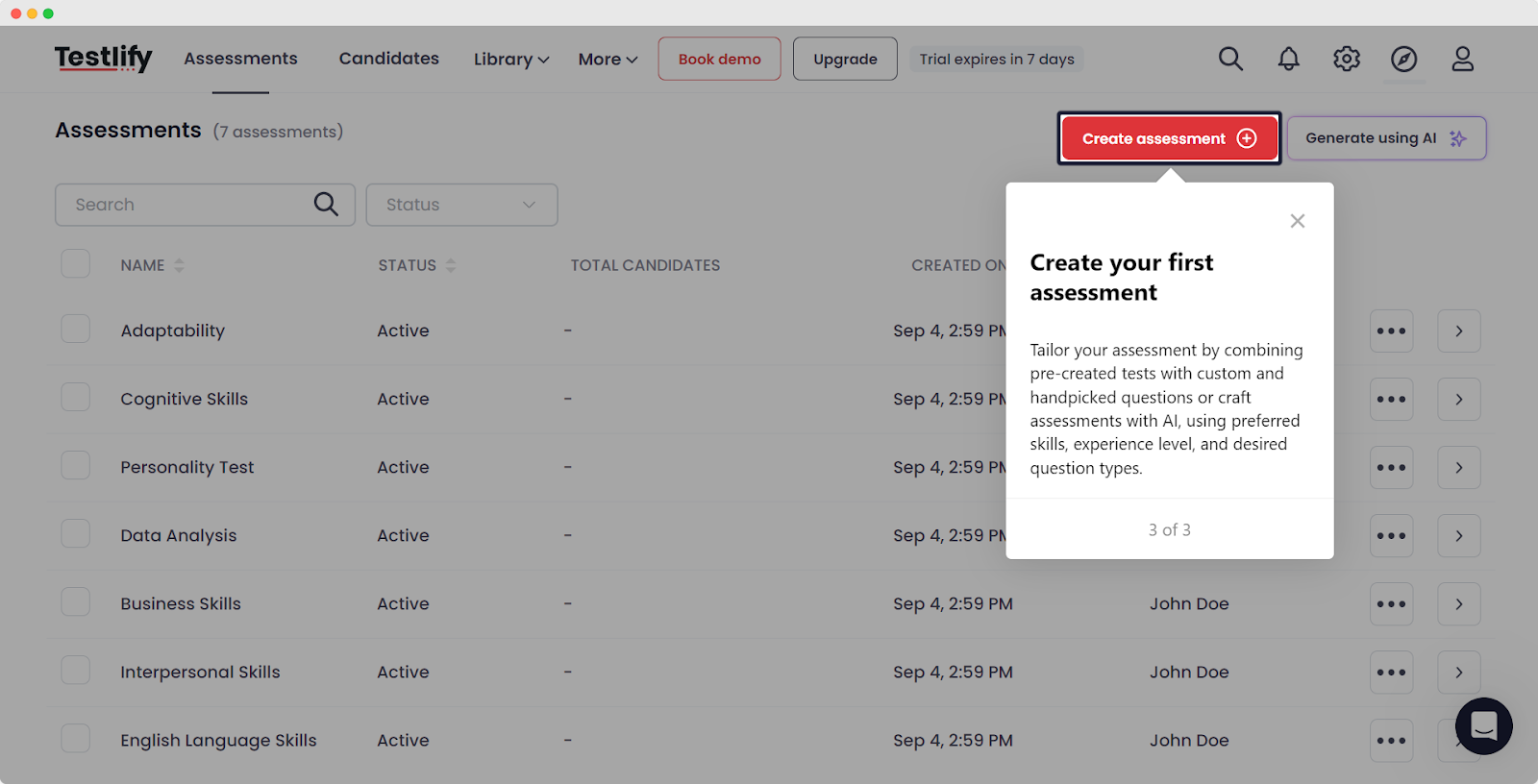 Integrate Testlify