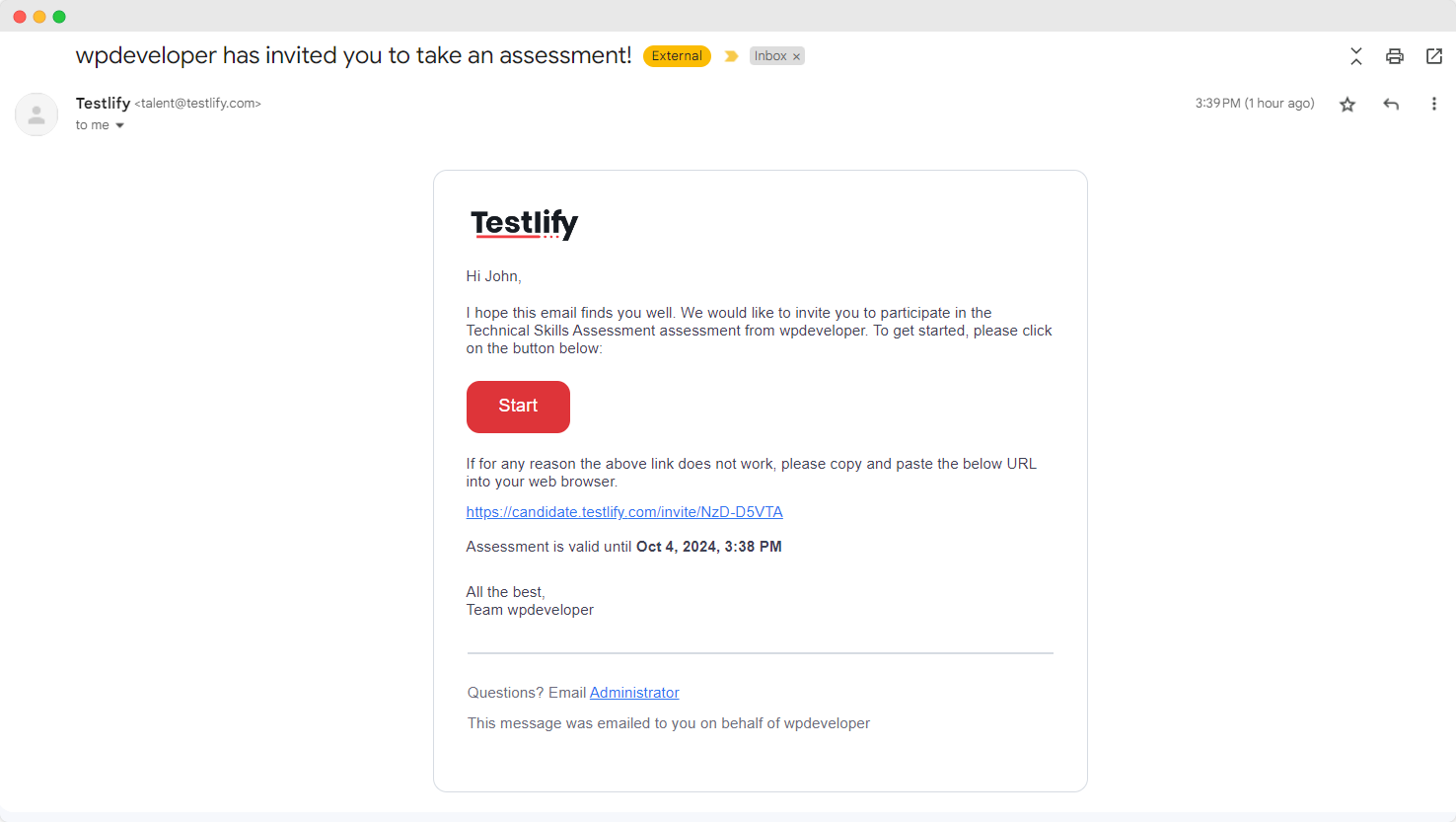 Integrate Testlify with easy.jobs