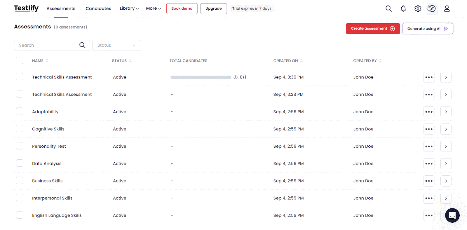 Integrate Testlify with easy.jobs