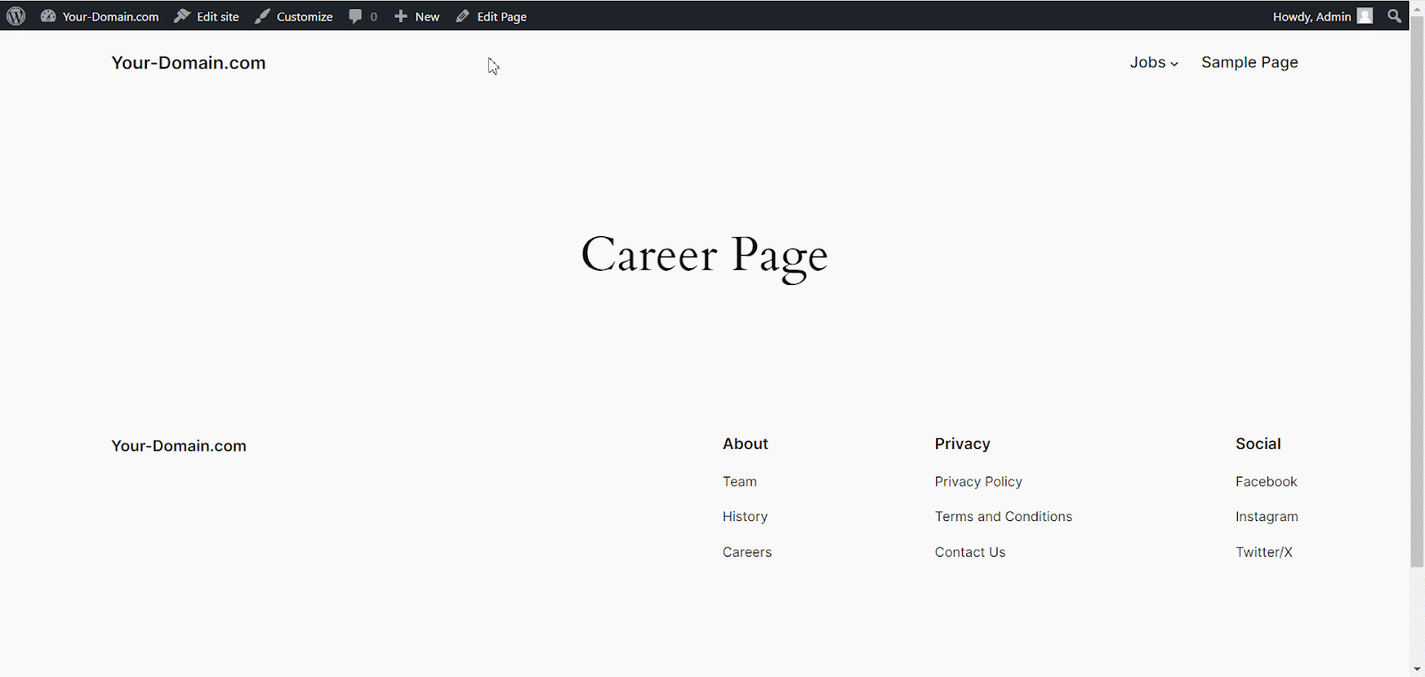 Company Career Page