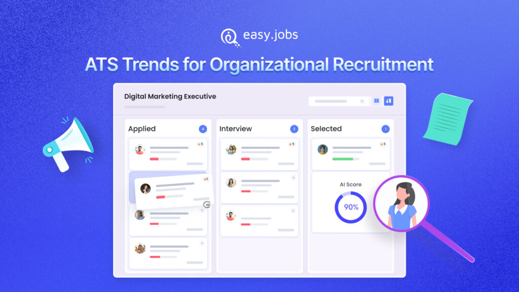 Featured image - Blog Key ATS Trends for Organizational Recruitment - easy.jobs