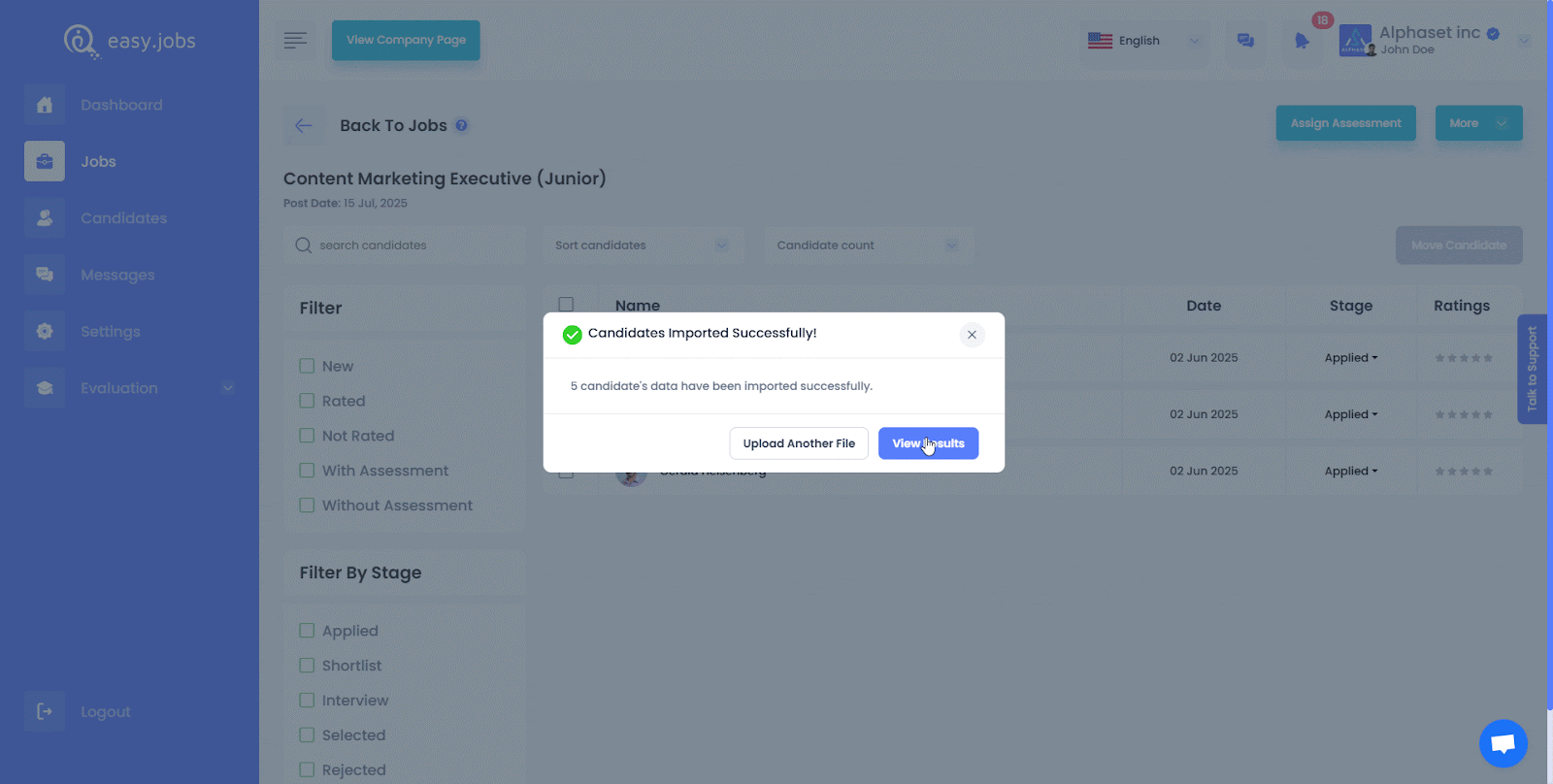 How to Import Candidates