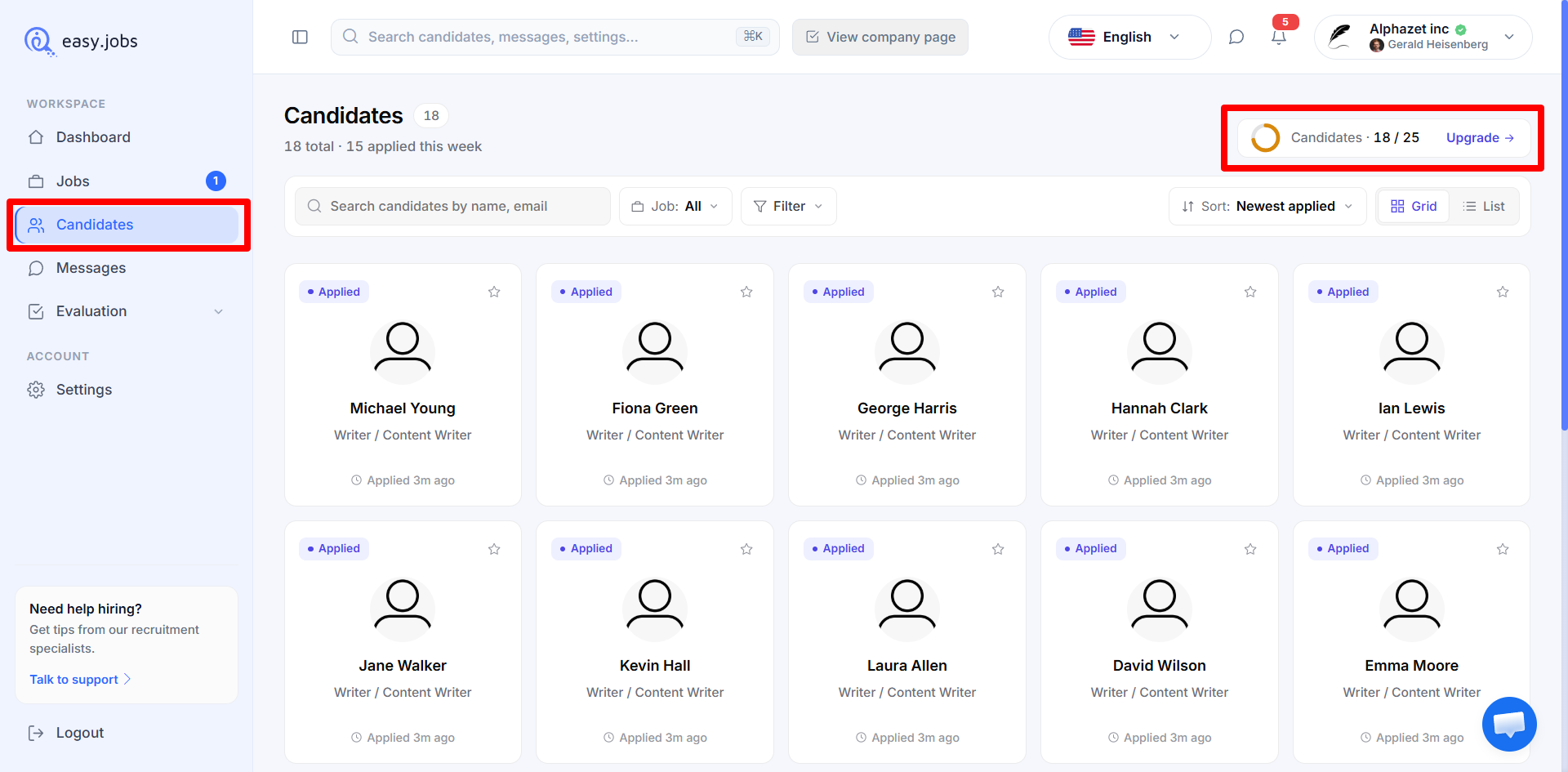 easy.jobs-এ প্রার্থী সীমা কীভাবে পরিচালনা করবেন? ১ Manage Candidate Limit