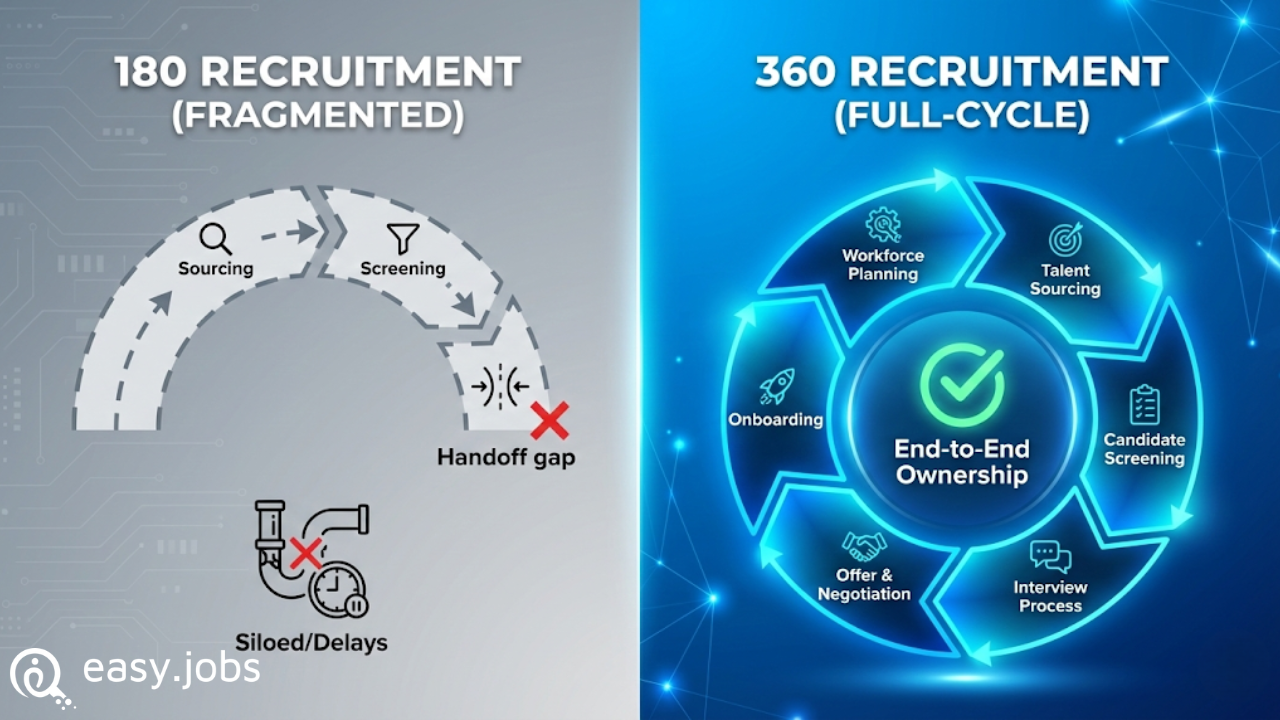 360 Recruitment Process: 6 Core Stages of Full-Cycle Hiring 2 360 Recruitment