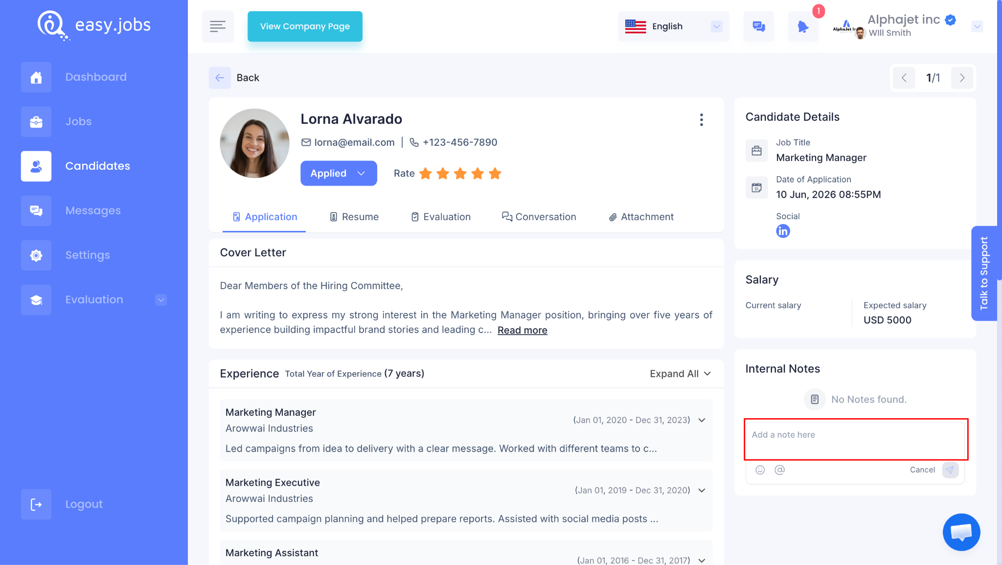Reduce Time to Hire: How Internal Notes Speed Up Hiring Decisions 3 Internal Notes