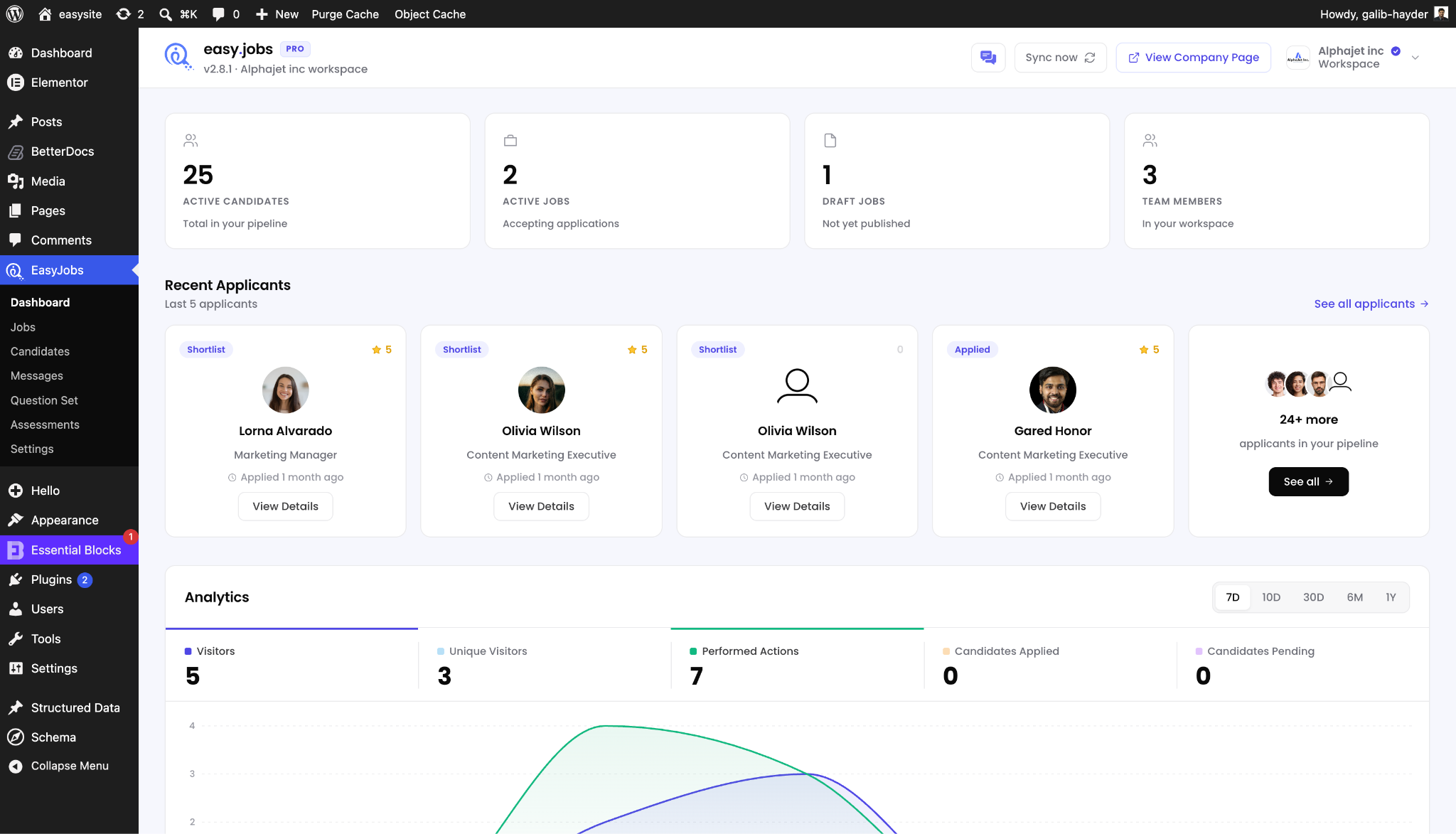 A New Look for easy.jobs: Your Recruitment Dashboard Redesigned for Speed, Clarity & What’s Next? 5 recruitment dashboard